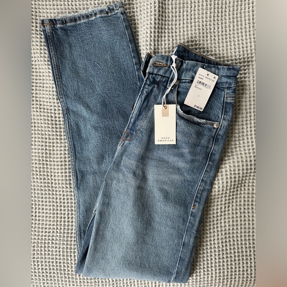 NWT Good American Good Icon Straight Jeans (2) - Picture 8 of 9
